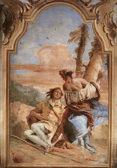 Giovanni Battista Tiepolo Angelica Carving Medoro's Name on a Tree China oil painting art